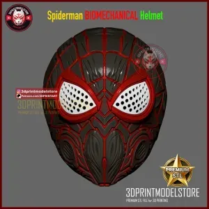Spiderman Biomechanical Helmet - Marvel Spiderman Mask