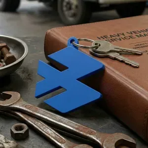 Bajaj Logo Keychain – Multi-Color / Single Color Option