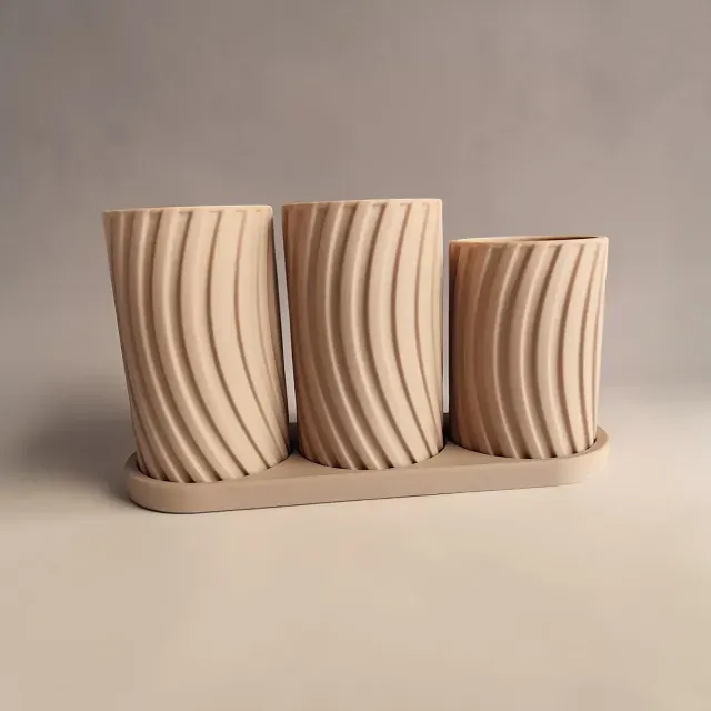 Modern Toothbrush holder set "Little Family" — Фото 3 из 9