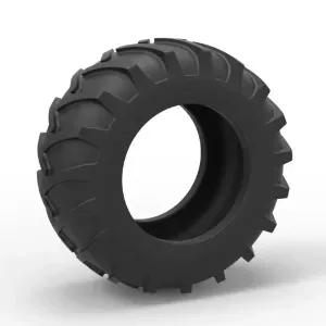 Tire of Vintage Pulling tractor Version 1 Scale 1:25