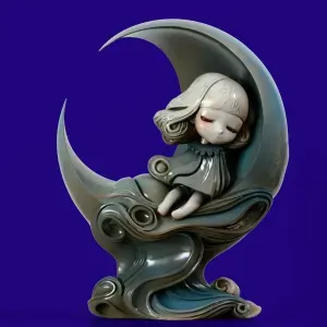 Moon Girl Decoration