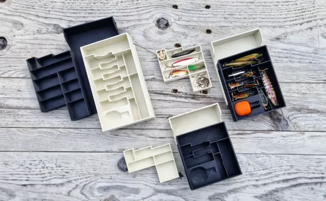 Large two-compartment tackle box — Фото 4 из 9