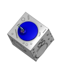 vault with key and lock mechanism