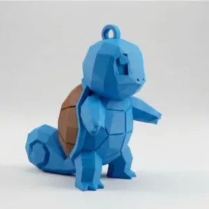 Low Poly Squirtle Keychain | #03