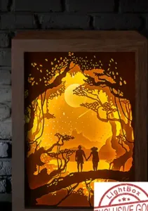 couple lightbox (shadow box)