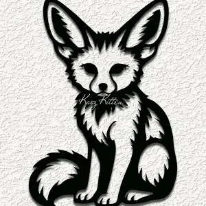 FENNEC FOX CUB WALL ART HOME DECOR