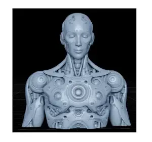 Stylized Sci-Fi Humanoid Robot