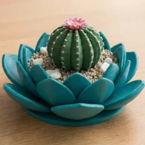 maceta de flor de loto