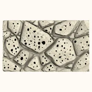 Porous Stone Wall – Modular 3D Printable Panel