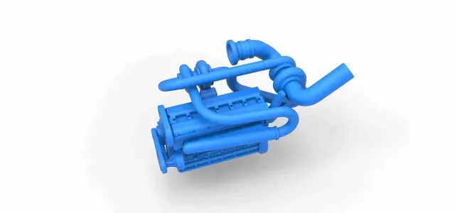 Twin Turbo straight-six engine Version 1 Scale 1:25 — Image 2 of 9