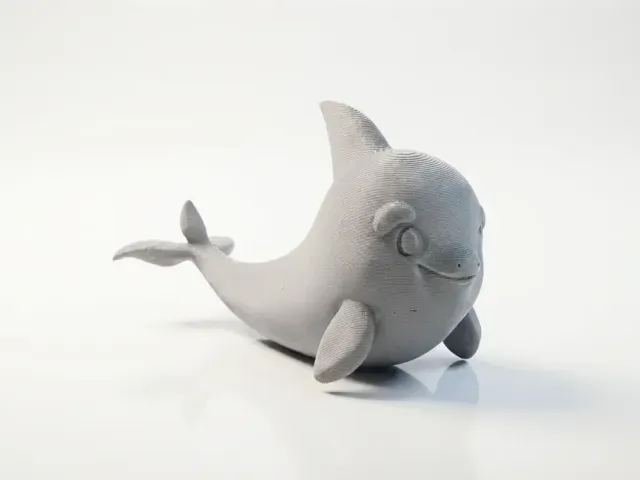 Cute Whale Figurine Chibi Animal 3D Printable — Фото 3 из 4