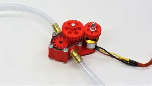 3D-printable double helical gear pump - water pump - hydraul