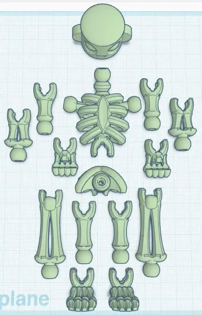 Tinkercad Building Toys - Articulated Skeleton — Image 2 of 9