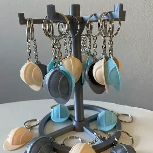 Construction Helmet Keychain