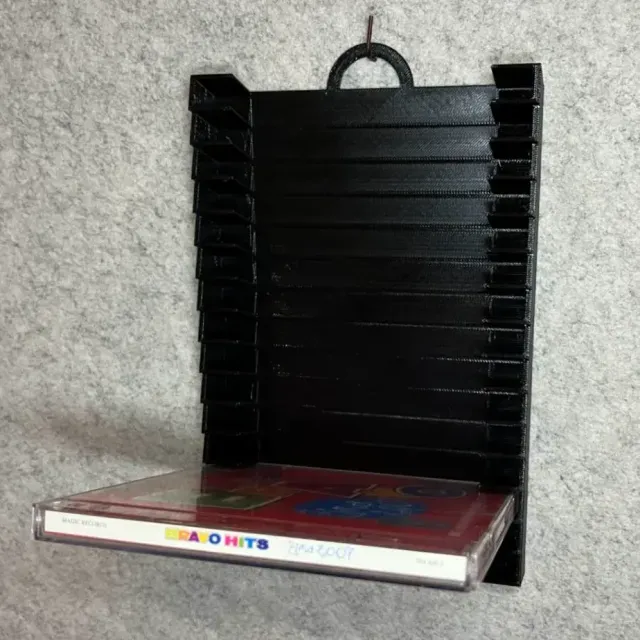 Wall stand holder for 15 CD music discs