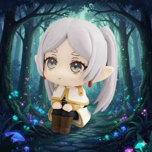 Frieren Chibi - Figura Sentada (Estilo LookUp) - Fan Art