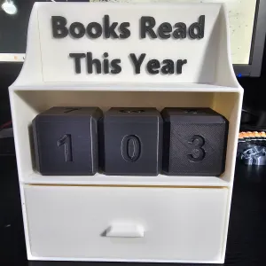 Books Read Counter Bookshelf