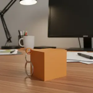 square keychain