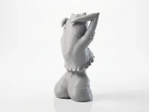 Cat Girl Bust Female Figure 3D Printable