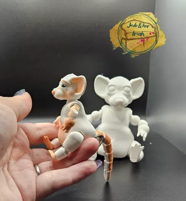 Mini flexi pets, Forest the Rat ball jointed toy — Фото 5 из 9