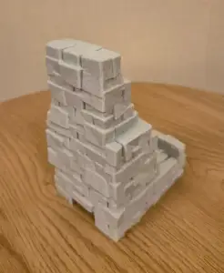 Stone Ruins Phone Stand –3D Printed Desk Stand with Charging