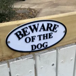 Beware Of The Dog sign