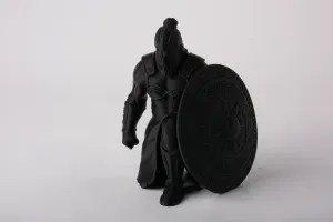 Ancient Shield Warrior Sculpture - Heroic Art