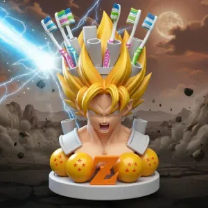 Goku bathroom toothbrush holder