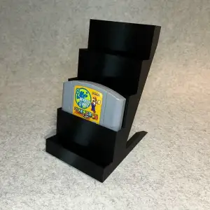 Display stand holder for 5 Nintendo 64 N64 games