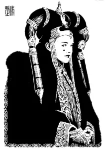 Padmé Amidala stencil