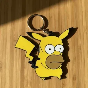 Keychain - Homer X Pikachu
