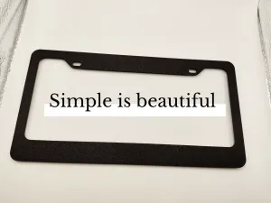 Standard US License Plate Frame