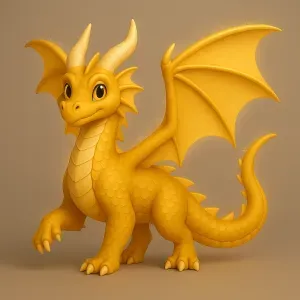 dragão amarelo