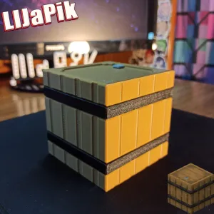 Minecraft barrel / Бочка Майнкрафт / Сhest / Piggy bank box