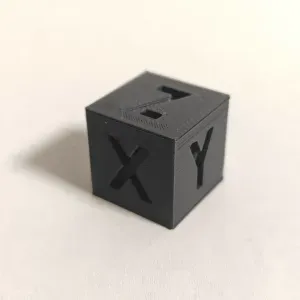 Precision XYZ Calibration Cube 10mm – High-Accuracy Printer