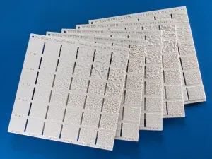 Fuzzy Skin Test – Sample Plates for 5 Pattern Types