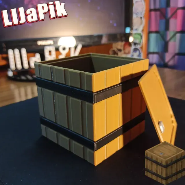 Minecraft Barrel / Minecraft Barrel / Chest / Piggy Bank Box — Фото 2 из 9