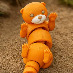 Articulated Charming Otter Toy - Сute Flexi Animal