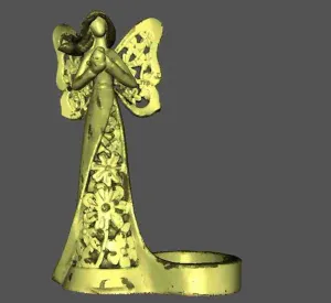 angel 1 candle holder with bird