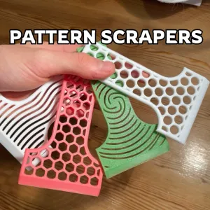 PATTERNED  SCRAPERS-FAST, EASY, USEFUL and COOL