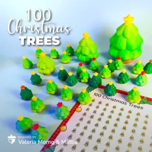 100 Christmas Trees Challenge Game + PDF!