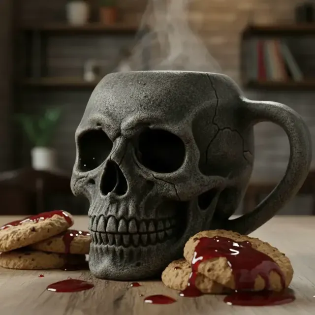 Skull mug, Skull, craneo, decoration