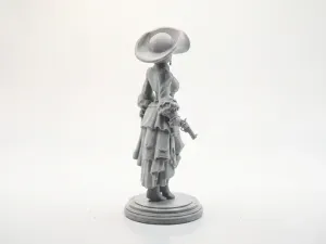 Wild West Lady Figurine Female Western 3D Printable