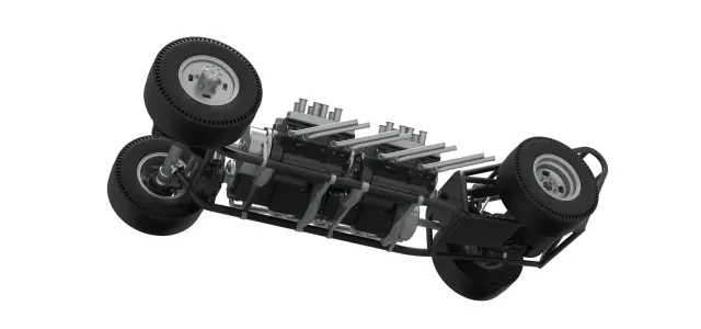 Vintage AWD Dragster Base Version 2 Scale 1:25 — Фото 3 из 9