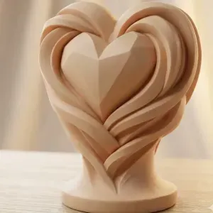Valentine's day heart sculpture