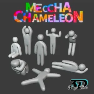 Meccha chameleon figurine