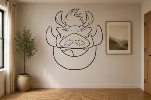 Pumbaa silhouette from The Lion King