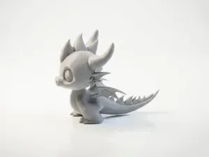 Chibi Dragon Figurine Cute Character 3D Printable