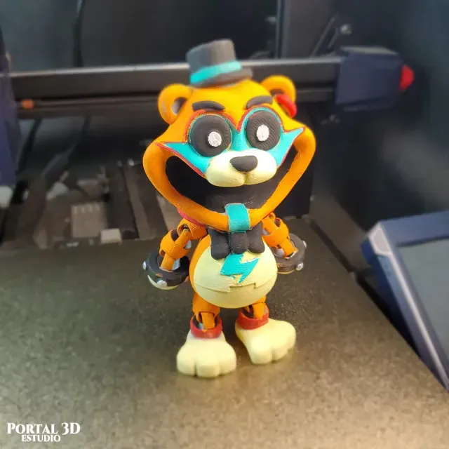 CUTE GLAMROCK FREDDY // PRINT-IN-PLACE WITHOUT SUPPORT — Image 5 of 8