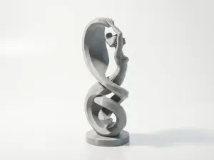 Elegant Lady Sculpture Female Figure 3D Printable
